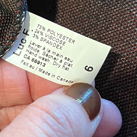 LUC FONTAINE – GRAPHIC PRINT TOP – SIZE 6 - Picture 8 of 11